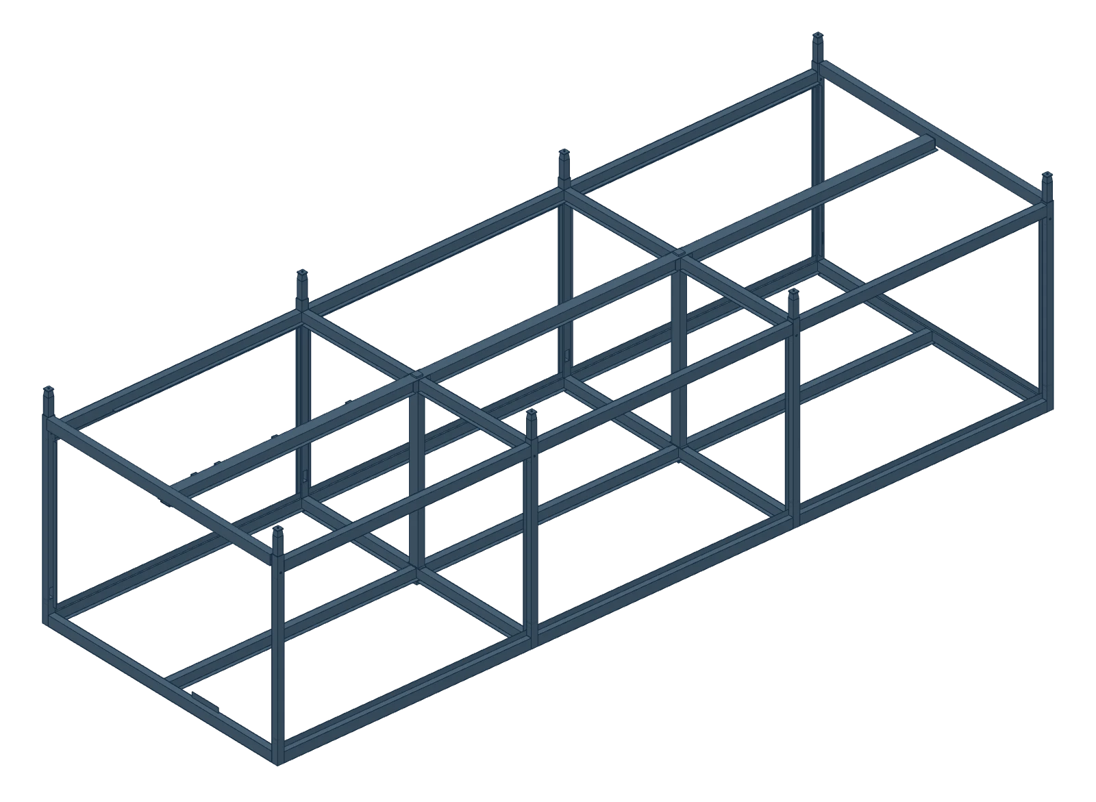 The steel frame alone